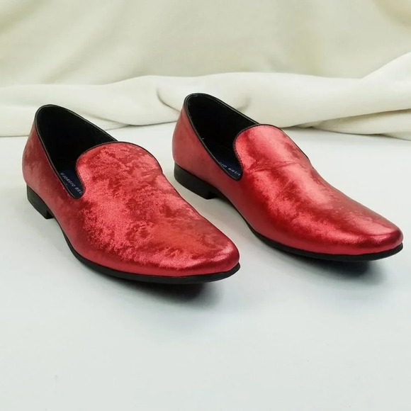 Giorgio Brutini 10M Red Slip On Men\'s  Loafers main image 8
